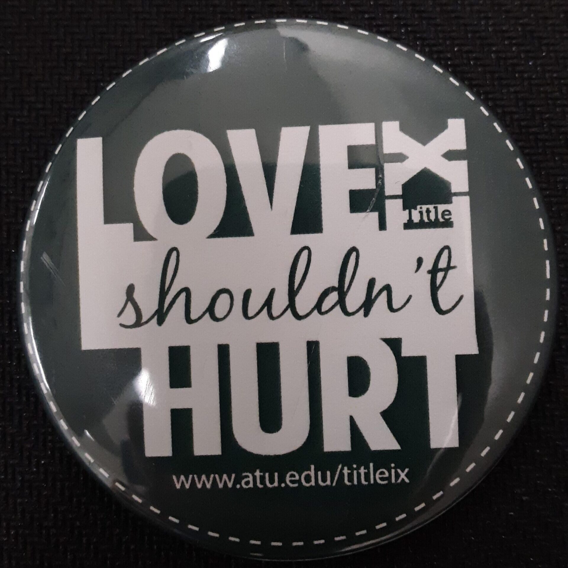 Title IX Love Shouldn't Hurt Pin