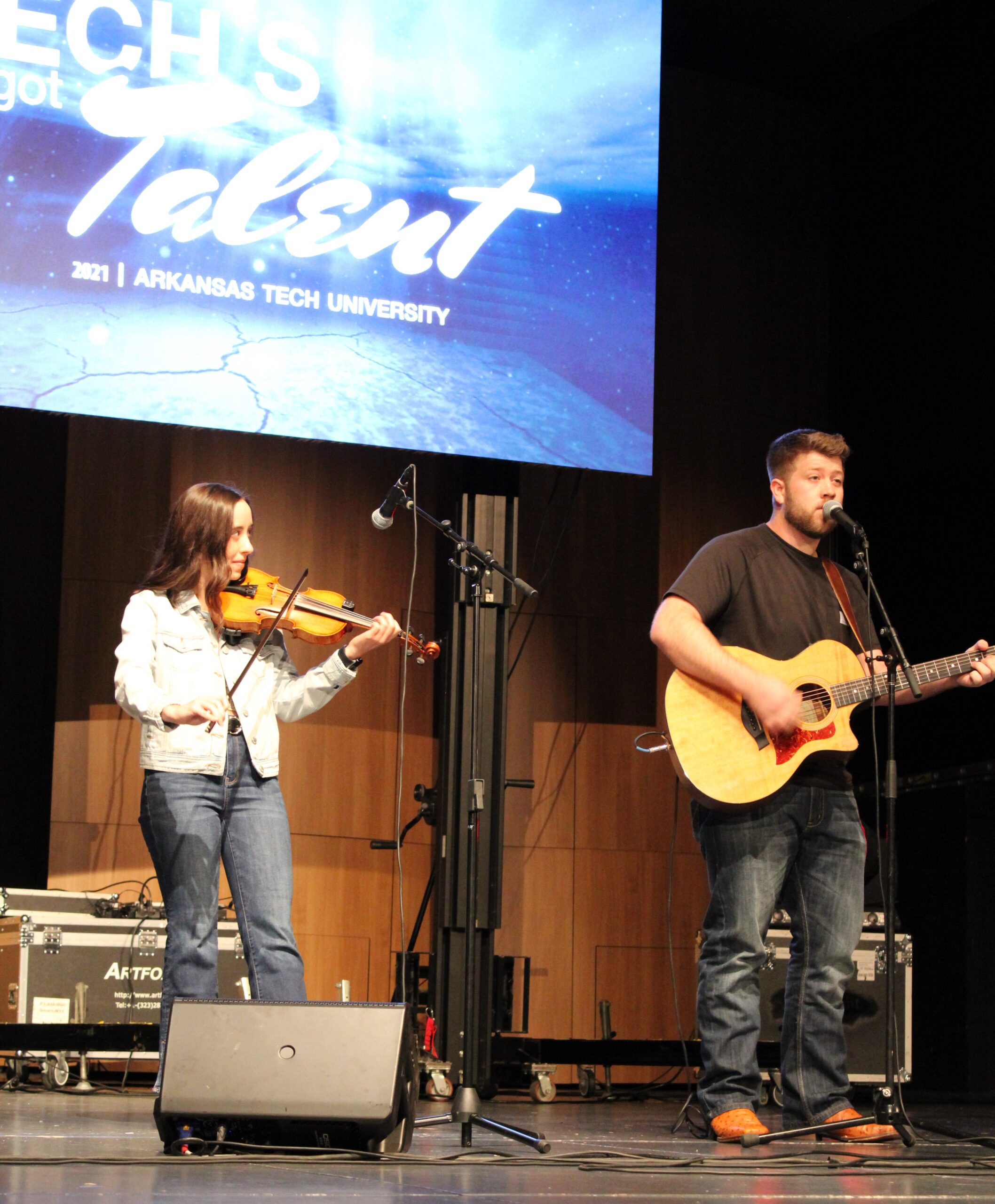 Oakley Smith and Matt Mosely at Tech's Got Talent