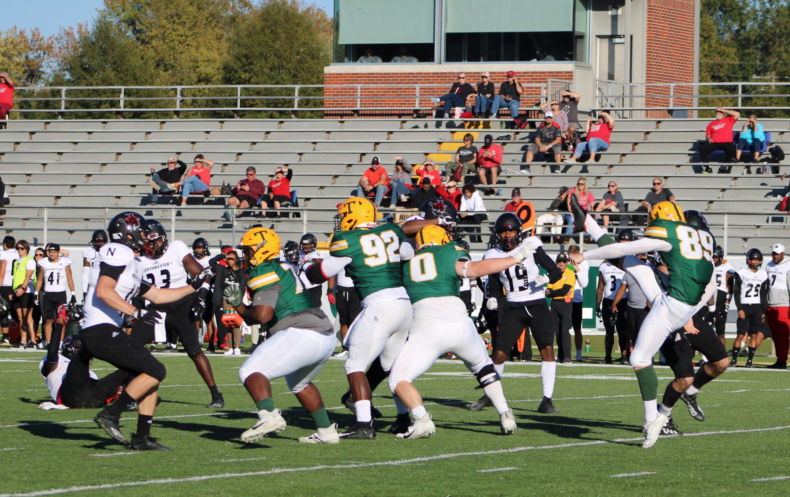 Aaron Winn punts the ball