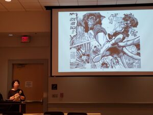 Dr. Hashimoto giving presentation