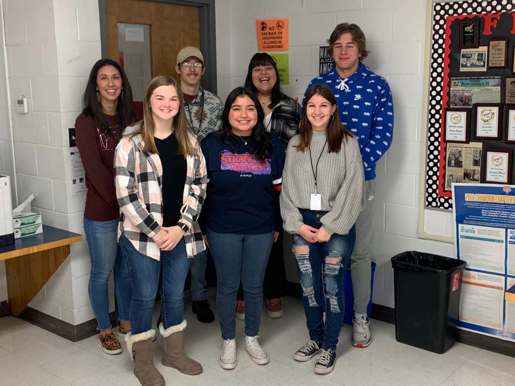 Members of SPJ at a High School