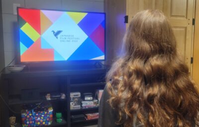 Student Watching the Japanese Film Festival