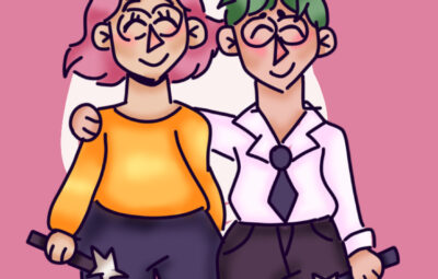 Reeves' and His Girlfriend Imagined as Characters from the Fairly Odd Parents
