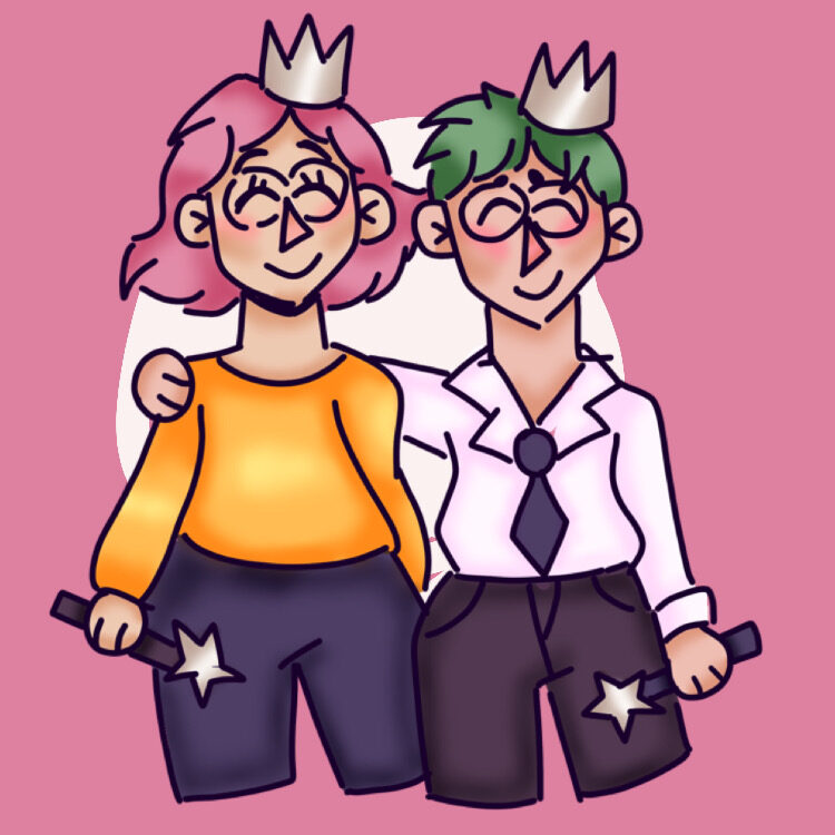 Reeves' and His Girlfriend Imagined as Characters from the Fairly Odd Parents