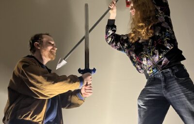 The spear is mightier than the sword.