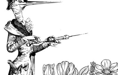 Plague Doctor with Plants