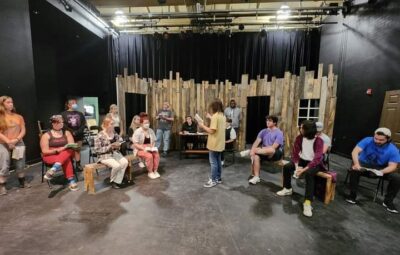 Students Practicing for the Crucible