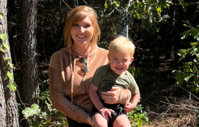 Woman With Child in the Woods