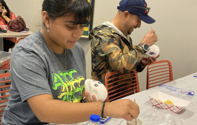 Painting Sugar Skulls for Dia de Los Muertos