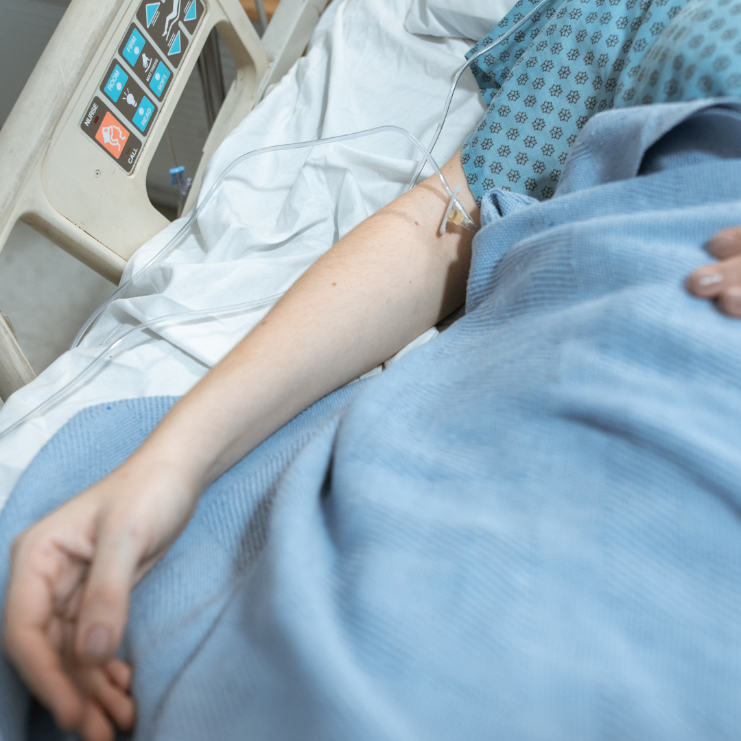 In a Hospital Bed