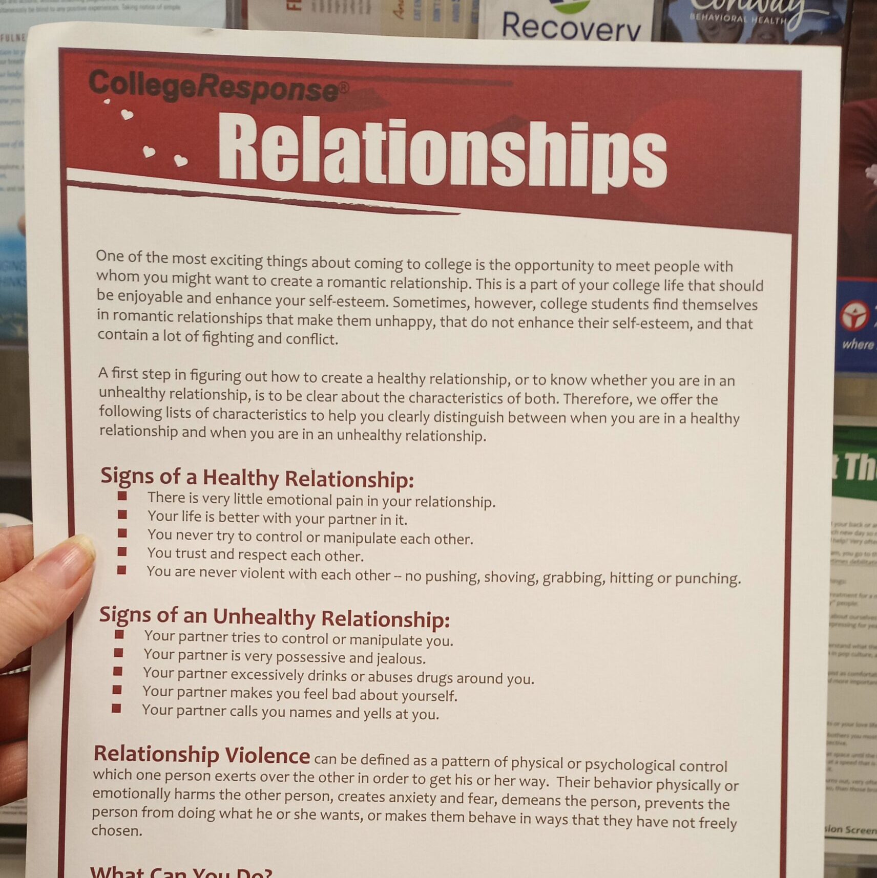 Healthy Relationships Flyer