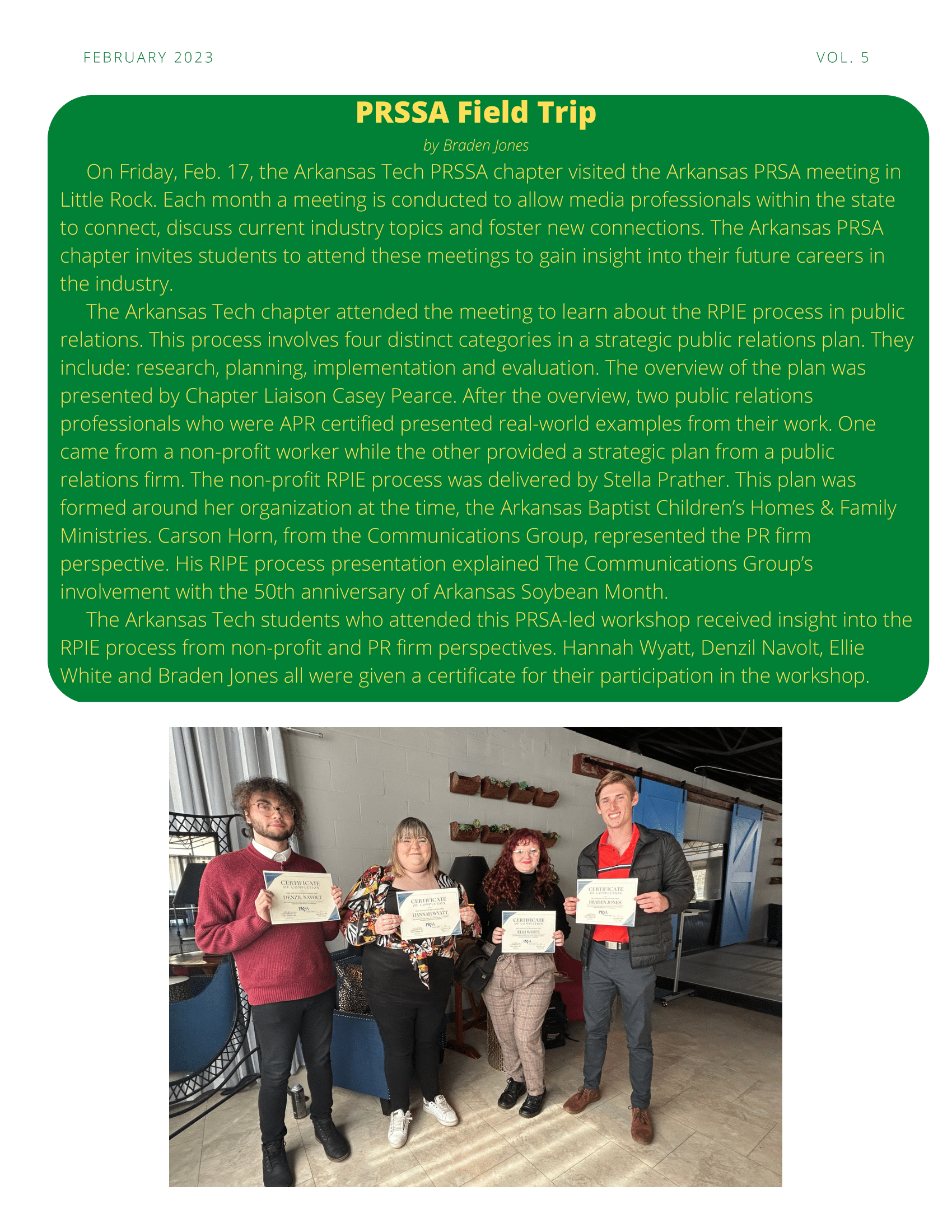 TBD Newsletter Page 2