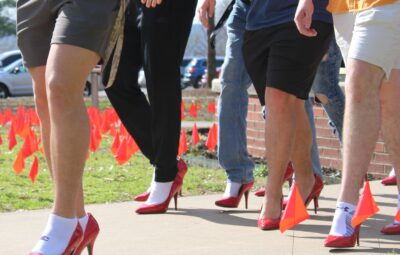 Men Walking in Stilettos