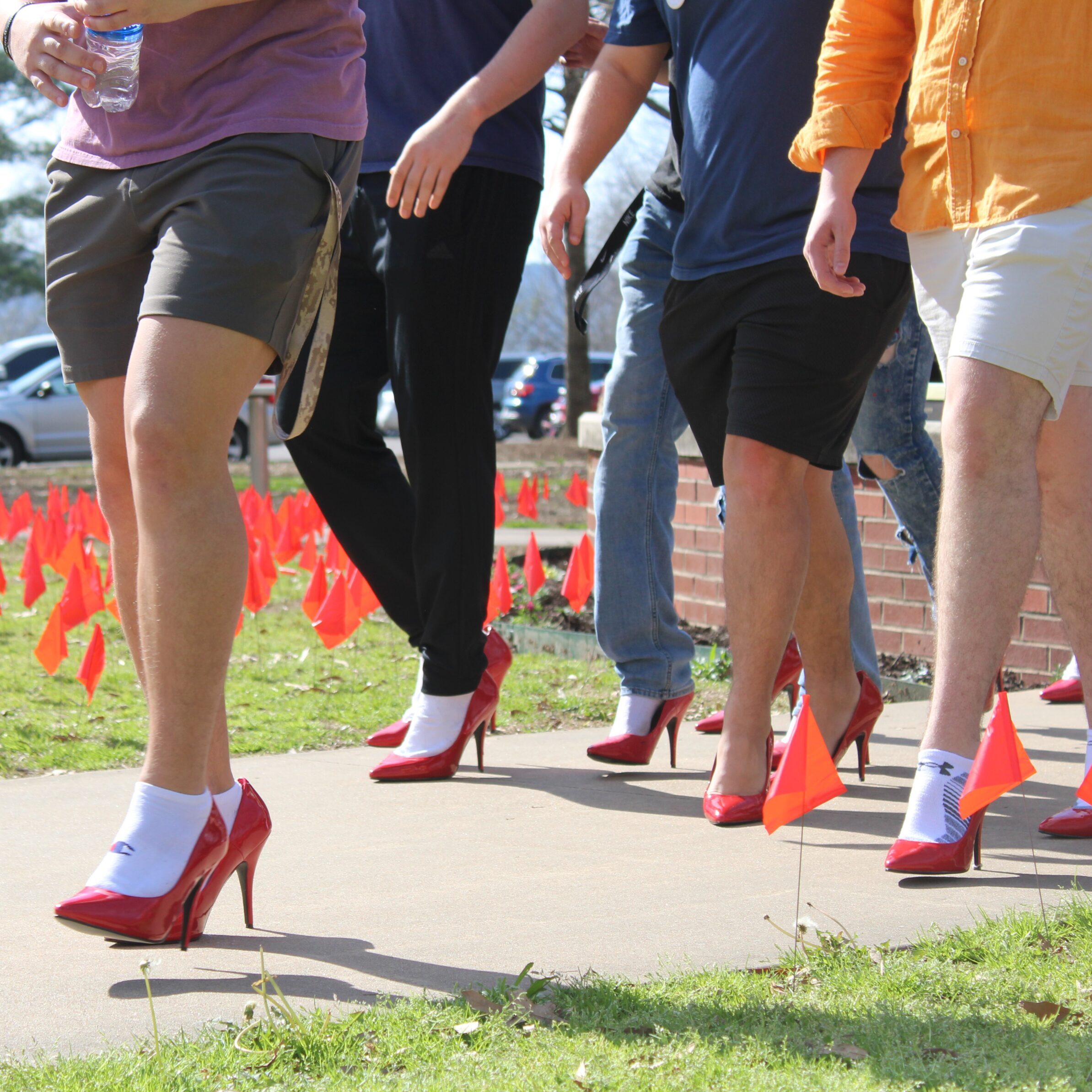 Men Walking in Stilettos