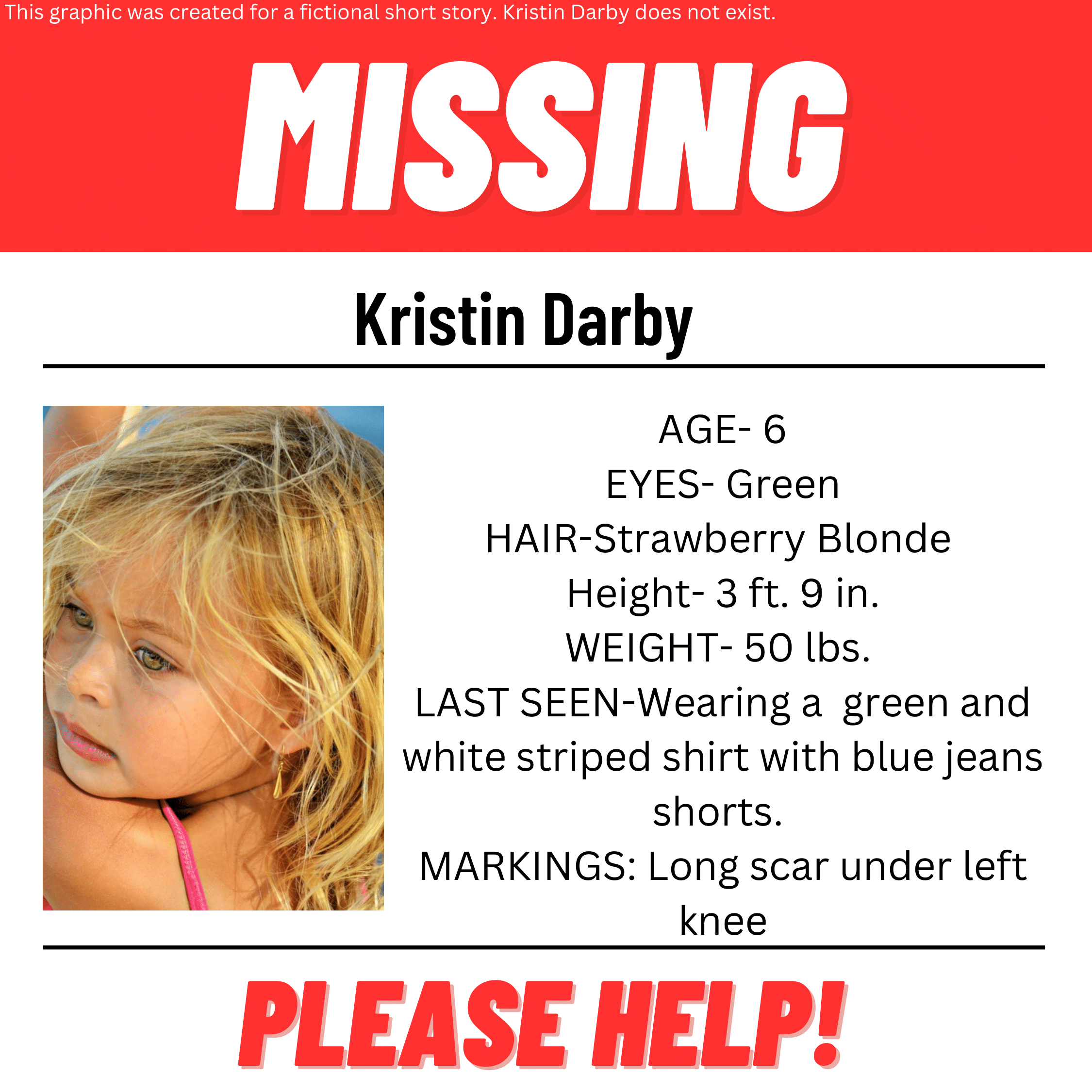 Missing Person Sign