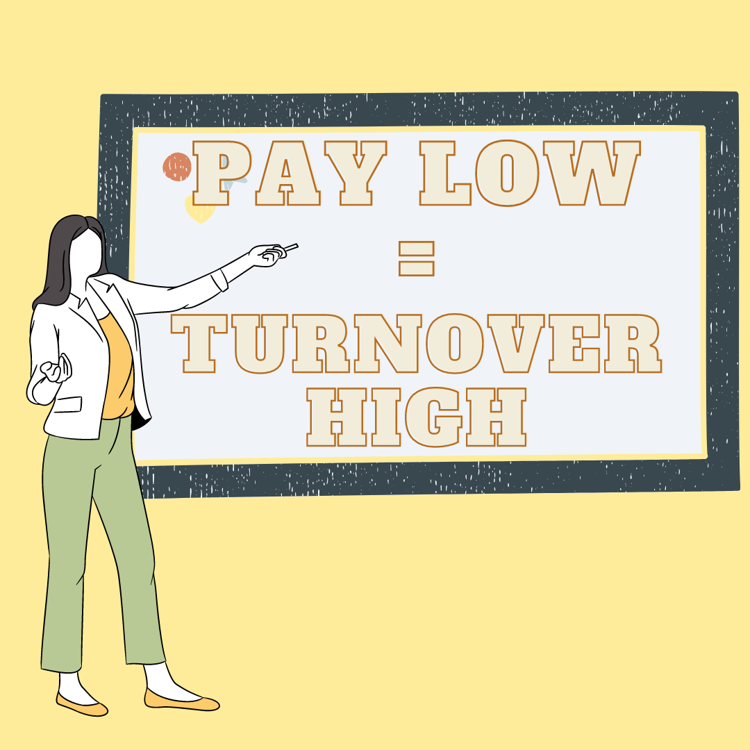 Low Pay Graphic